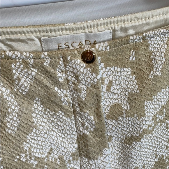 Escada lamb leather pants animal print it38 Runway - Picture 2 of 16